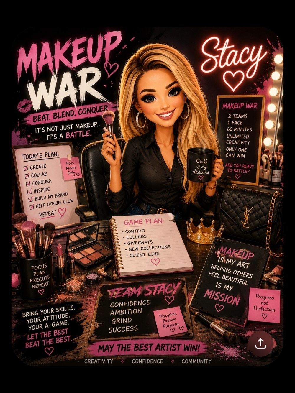 Stacy Makeup War- Low Start $5 on 8/5/26 First LIVE show